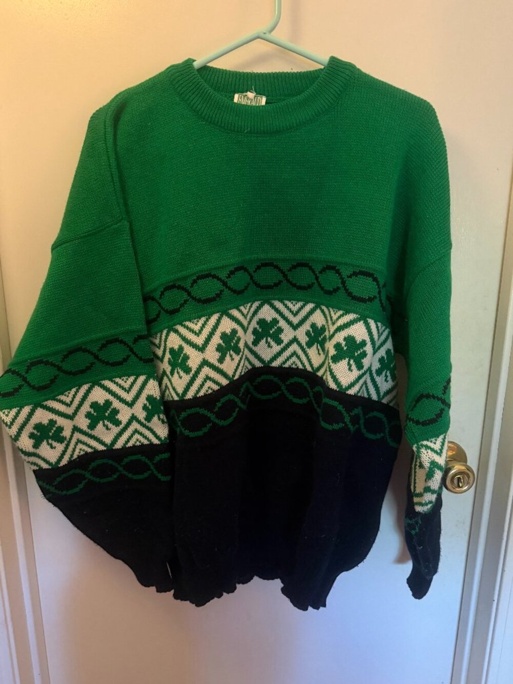 Emerald Sports Irish Knit Sweater M XL